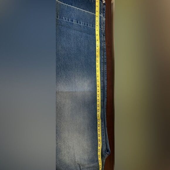 Women’s Frame mosaic high waist raw hem wide leg le palazzo jeans size 25, NWT - Picture 14 of 15